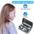 thumbnail image 4 of True Wireless Noise Canceling Earbuds with Mic Waterproof Bluetooth 5.0 Headphones Ear Buds with Charging Case Power Bank White, 4 of 6