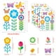 thumbnail image 3 of Calcomanía de pared con flores, vinilo extraíble, despegable, para dormitorio, sala de estar, guardería, 3 of 5