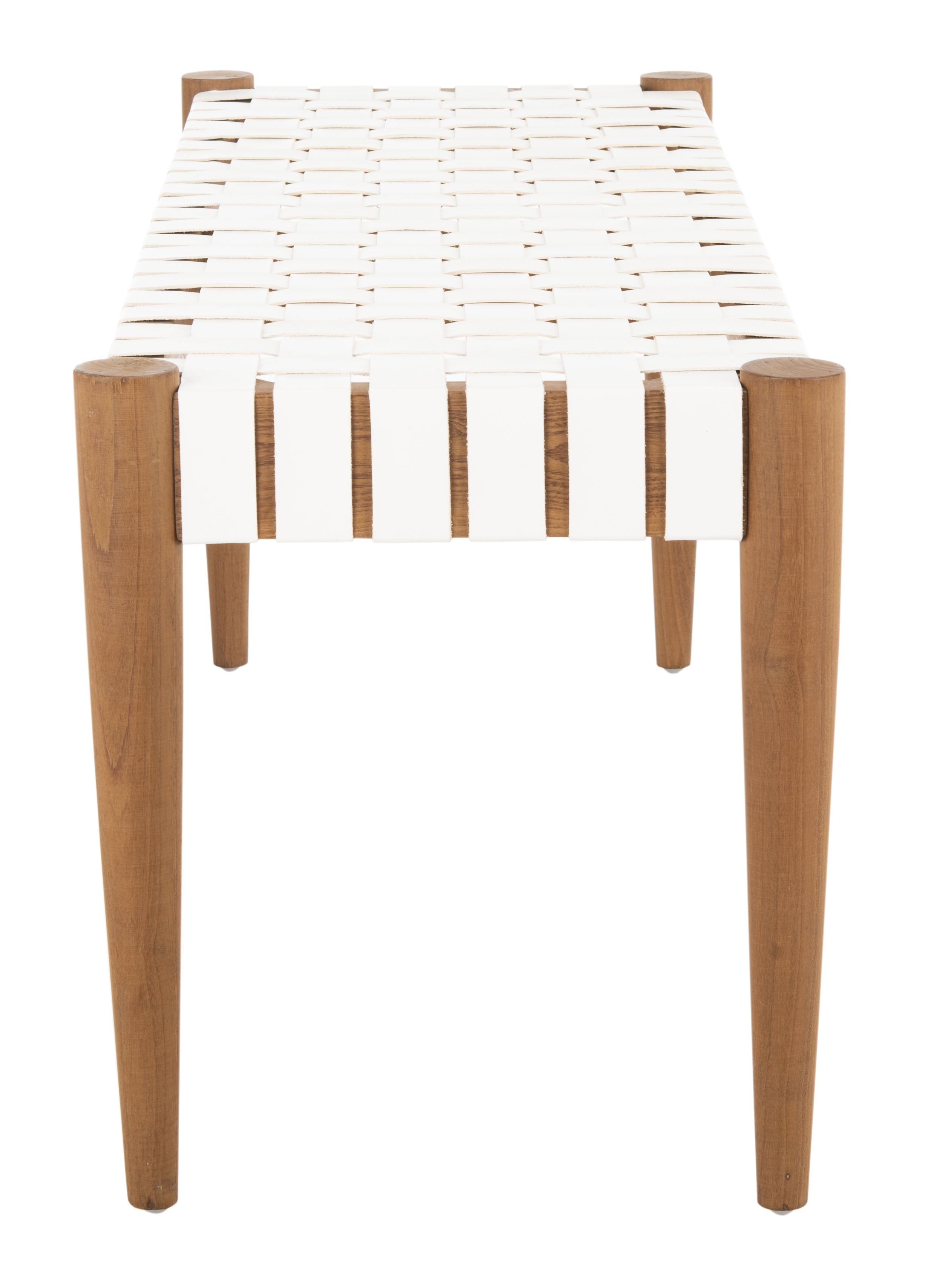 Safavieh leather 2024 weave bench