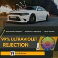 thumbnail image 3 of RockRose 5% VLT Charcoal Nano Ceramic Car Window Tint - Ceramic Window Tint for Car and Home, Excellent Heat Rejection, 99% UV Rejection, and IRR 90% - Size (20" X 100ft), 3 of 7
