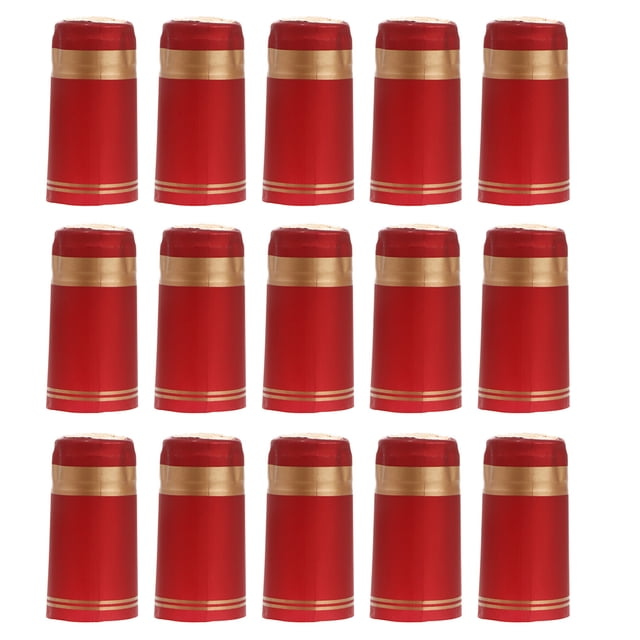 150 Pcs Enveloppes Rétractables pour Vin Capsules Rétractables en PVC Bouchons de Bouteille de Vin Couvre-Étanchéités Rétractables
