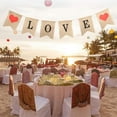 thumbnail image 2 of LOVE Linen Love Flag Pulling Decoration On Valentine's Day, 2 of 9
