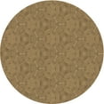 thumbnail image 1 of Ahgly Company Indoor Round Patterned Saddle Brown Area Rugs, 7' Round, 1 of 1
