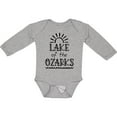 thumbnail image 3 of Inktastic Lake of the Ozarks Sun and Lake Boys or Girls Long Sleeve Baby Bodysuit, 3 of 5