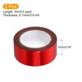 thumbnail image 2 of Uxcell 15mmx5m Metallic Foil Masking Washi Tape Art Craft Decoration, Red 2 Roll, 2 of 5