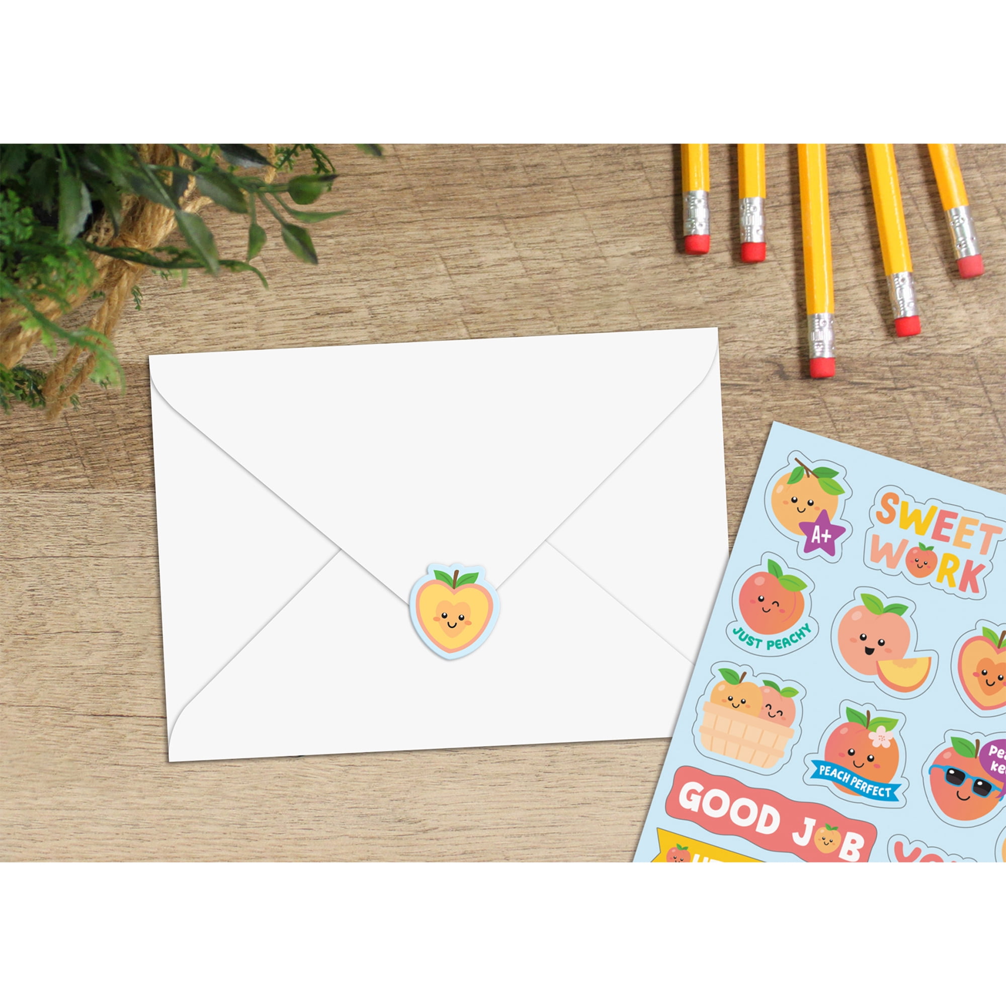 Teacher Created Resources Peach Smelly Stickers, 108 Per Pack, 6 Packs