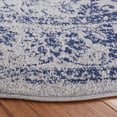 thumbnail image 3 of SAFAVIEH Adirondack Wyatt Traditional Distressed Area Rug, Grey/Navy, 8' x 8' Round - Transitional Modern Design, Grey & Navy, Ideal for Living Room, Bedroom, Dining Space, 3 of 9