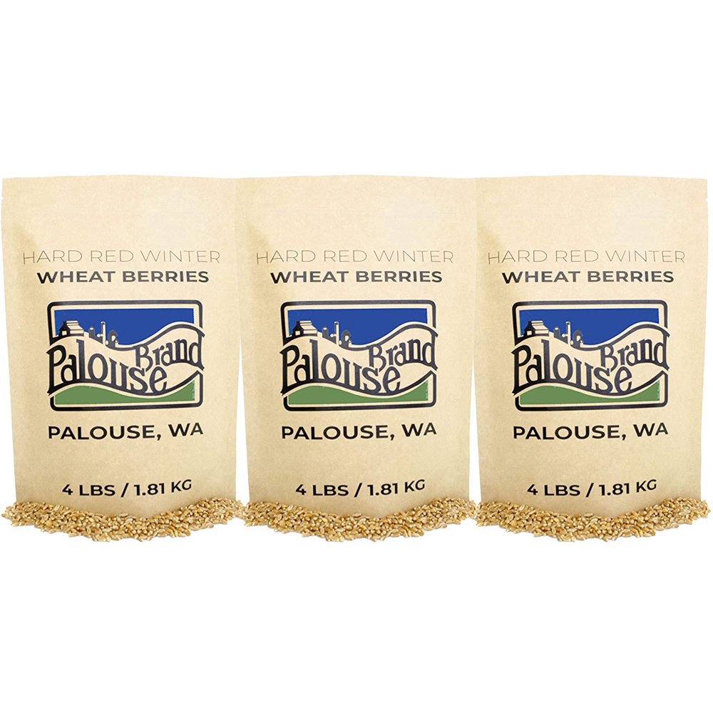 Hard Red Winter Wheat Berries • 12 lbs • NonGMO • Palouse Brand