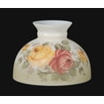 thumbnail image 2 of B&P Lamp Opal Glass Student Shade, Victorian Roses Scene, 2 of 2