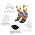 thumbnail image 3 of Honeii Colorful Wildflower Meadow Print Children's Colorful Socks,Unisex Kids and Toddlers' Cushioned Sock,Kids Athletic Crew Socks,for Everyday Wear and Sports, 3 of 5