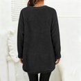 thumbnail image 6 of Sweaters For Women Hoodless Sweatshirt Winter Sweater Fleece Thickening Plus Size Coat Jacket Plush Warm And Comfortable For Christmas Daily Casual Work Autumn Winter Holidays M Womens Sweaters, 6 of 9