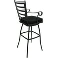 thumbnail image 2 of Outdoor or Indoor Extra Tall Bar Stool 34" Jordan Arms - Black Fabric - Gray, 2 of 3