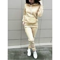 thumbnail image 3 of Sunisery Women 2 Pieces Tracksuit Hoodies Sweatshirt Pants Set Jogging Gym Sport Wear Suit, 3 of 5