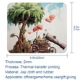 thumbnail image 5 of Coconut Tree Square Gaming Mousepad Desk Mat Non-Slip Rubber Bottom Printed 8.3x9.8 Inch Suitable for Office and Gaming, 5 of 6