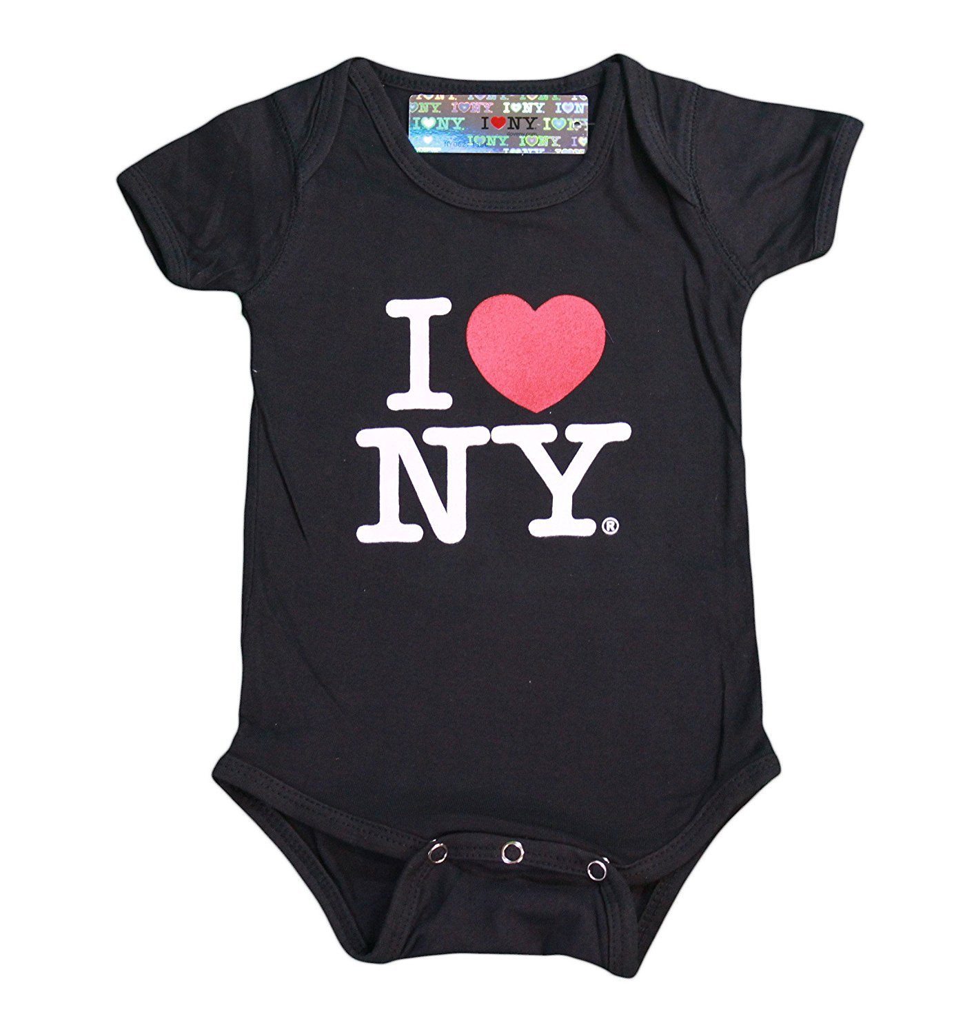 6m NYC FACTORY Shamrock Baby Bodysuit Charcoal