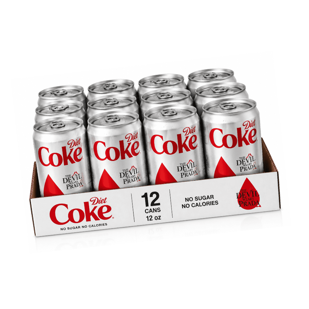 Diet Coke Slim Cans, Zero Calorie Cola Carbonated Soft Drink, 12 fl oz Slim Cans, 12 Pack