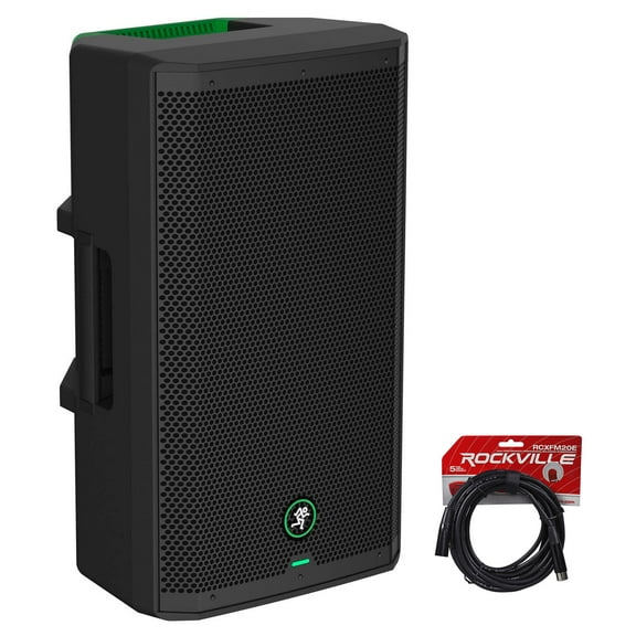 Mackie Thrash212 GO 12" Rechargeable DJ PA Speaker w/Bluetooth   XLR Cable