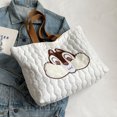 thumbnail image 2 of Bolso de mano de dibujos animados para mujer, bolso de mano lindo informal, bolso de viaje de invierno (L), 2 of 8