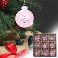thumbnail image 4 of Axiiglly 9Pcs Christmas Balls Ornaments, 3.15" Glitter Transparent Christmas Balls Set with Stuffed, Shatterproof Xmas Hanging Balls for Christmas Trees Decorations, Holiday Party Decor, Pink, 4 of 7