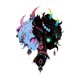 thumbnail image 2 of Playera estampada para mujer, divertida e inspiradora, novedosa, informal, de manga corta1pc Women's Casual Graphic Tee, Polyester Round Neck Short Sleeve T-Shirt with Abstract Demon Girl Print, Com, 2 of 6