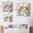 thumbnail image 4 of Designart "Vintage Retro Peony Blossoming Beauty I" Floral Peony Framed Wall Art Set Of 2 - Modern Brown Framed Wall Art Set Of 2, 4 of 6