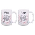 thumbnail image 1 of ThisWear Best Pop Ever Gifts Pop Like Wise Old Owl Less Feathers Beak and Stuff 2 Pack Ceramic 15oz Coffee Mug Set, 1 of 4