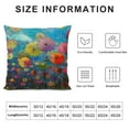 thumbnail image 5 of PRATYUS  Abstract Floral Watercolor Painting Throw Pillow Cover Colorful Spring Petal Flowers Farmhouse Cushion Case for Sofa Couch 20x20in, 5 of 5
