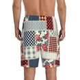thumbnail image 2 of Yiaed Patchwork In Country Style for Men's Soft Sleep Pajama Short Lounging Pajama Shorts-3X-Large, 2 of 8