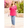 thumbnail image 5 of Catherines Women's Plus Size Embellished Dolman Tunic, 5 of 6