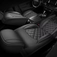 thumbnail image 5 of Car Seat Covers Fit for Chevrolet Chevy Suburban 2009-2024 Non-Slip Leather Waterproof Seat Covers Car Seat Protector Compatible Airbag Black,Front Set( 2 Seats), 5 of 11