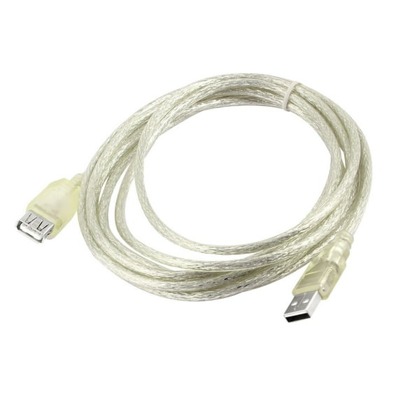 Unique Bargains 3Meters 9.8Ft Clear USB 2.0 Type A Male to Female Adapter Extension Cable