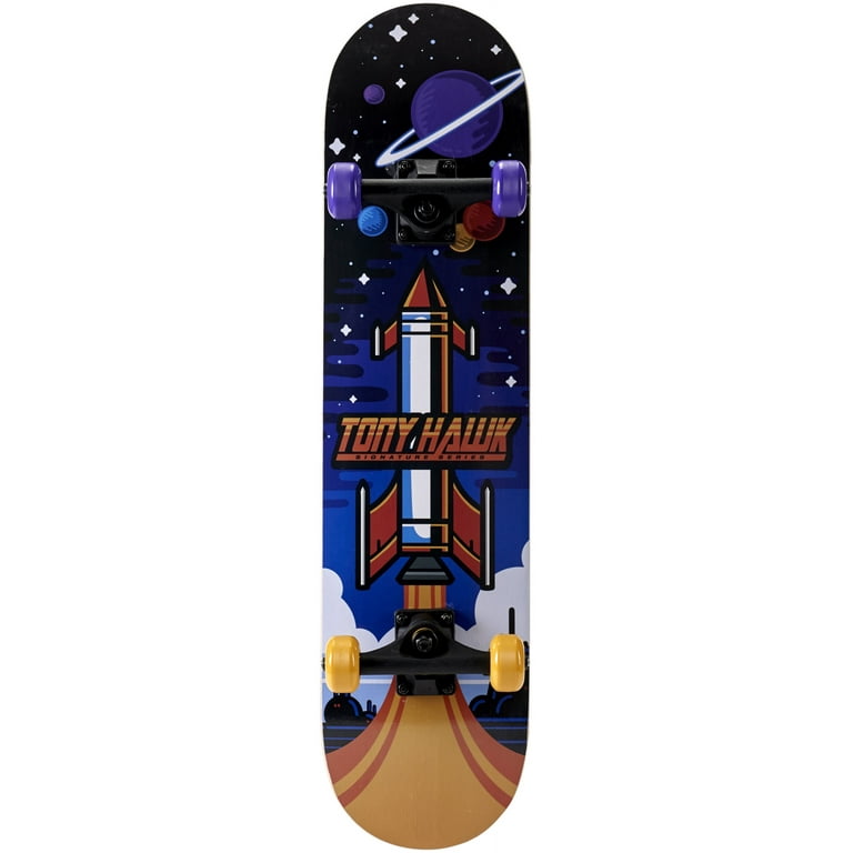 Tony Hawk 31 Popsicle Complete Skateboard with Pro Aluminum Trucks, Video  Game, Kids Ages 5 and up 