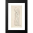 thumbnail image 2 of Sir Edward Coley Burne-Jones 14x24 Black Modern Framed Museum Art Print Titled - The Garland Weavers - Drapery Study, 2 of 5