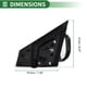 thumbnail image 5 of Reemplazo de espejo lateral derecho Unique Bargains para NISSAN SENTRA 2013-2015 No.963013SG0B Negro 3 Pines Ajuste de espejo eléctrico Plegado manual Cristal de espejo no calefaccionado, 5 of 7