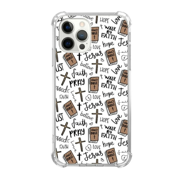 Christian Faith Love Case for iPhone 13 Pro,Aesthetic Art Design TPU Bumper Cover Case