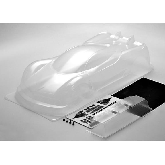 Exotek Racing EXO1947 P1-Z 1-10 USGT Race Body for Clear Lexan with Wing