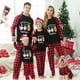 thumbnail image 2 of Pijamas familiares navideños a juego, conjuntos de pijamas de manga larga negra con My Gnomies, en julio, 2 of 3