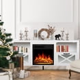 thumbnail image 2 of 60" Freestanding Corner Fireplace Heater with Infrared Quartz Heater, 2 of 7