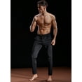 thumbnail image 6 of NELEUS Men's Workout Athletic Pants Running Sweatpants With Pockets Relaxed Fit,Black+Black,US Size XL, 6 of 7