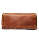 thumbnail image 4 of Bolsa de viaje de piel Leathfocus, clásica para hombre, bolsa de fin de semana de piel para toda la noche, de grano completo, retro, deportiva, gimnasio, equipaje de mano con cremallera YKK (marrón), 4 of 7