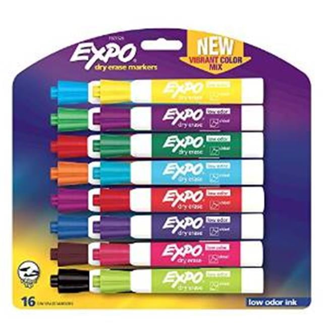 Sanford San Low Odor Dry Erase Markers Chisel Tip 16 Pack