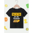 thumbnail image 5 of MAWOTEA Taco Lovers Exclusive Funny Graphic T-shirt for Kids,Black Fabric 100% Cotton Made, 5 of 5