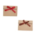 thumbnail image 2 of TEHAUX 50Pcs Invitation Cards Envelopes Bowknot Envelope Kraft Paper Light Brown for Wedding Decor, 2 of 7