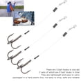 thumbnail image 3 of 2 Paquete de Gancho de Aguja de Pesca, Gancho de Alambre de Líder, Accesorio de Pesca de Mano de Obra de Trabajo Fino y Resistente y Resistente para Pescadores para Pescadores, 3 of 7