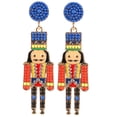 thumbnail image 5 of PTOOTP Elegant Nutcracker Earrings Multi Alloy Cute and Stylish for Any Occasion, 5 of 8