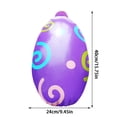 thumbnail image 3 of 4/3/2/1pcs 16 Inch Easter Eggs Inflatables Eggs Inflatable Outdoor Decorations Happy Easter Decorations Easter Blow Ups For Yard Patio Garden Celebration Holiday Party Decor, 3 of 6