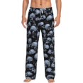 thumbnail image 2 of Goofa Gothic Skull Printed Soft Pajama Pants for Men, Wide Leg Comfy Casual Lounge Yoga Pants-XX-Large, 2 of 9