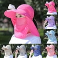 thumbnail image 3 of FUZHIQ Women's UV Protection Sun Hat with Fan & Removable Face Flap, Wide Brim Cooling Hat for Fishing, Cycling, Beach, Summer Outdoor, 3 of 3