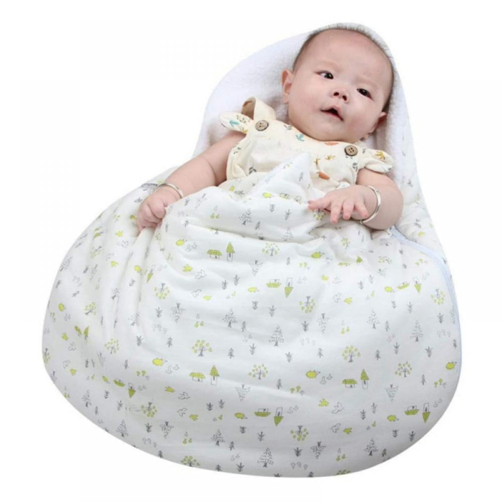 BOBORA Newborn Baby Swaddle Sleepsacks Unisex Adjustable Cotton Wrap Swaddle Sleeping Bags with Hats for 0-6Months 