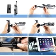 thumbnail image 2 of Soporte universal para tablet de coche, color negro, para reposacabezas, giratorio 360°, compatible con iPad Air Mini 3, 4, iPad 2021 Pro de 9,7 y 10,5 pulgadas y tabletas de 4,6 a 10,6 pulgadas., 2 of 5